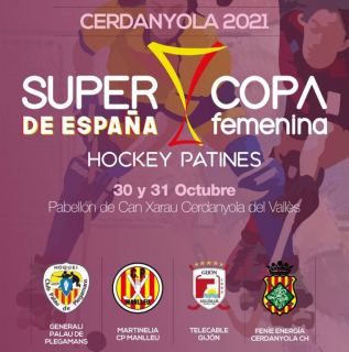 Cartell Supercopa Femenina Hoquei 30 i 31 oct 2021 Cerdanyola ret ret.jpg