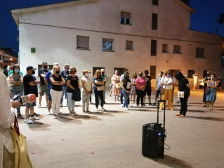 Concentració contra violències masclistes Plaça Vila 11 juny 2021 Nit ret.jpg