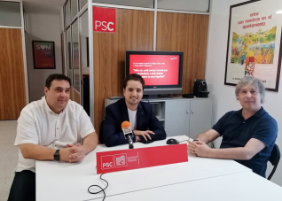 Roda de Premsa PSC aigua 24 maig 2022 Martínez Sanabria Cañizares ret.jpg