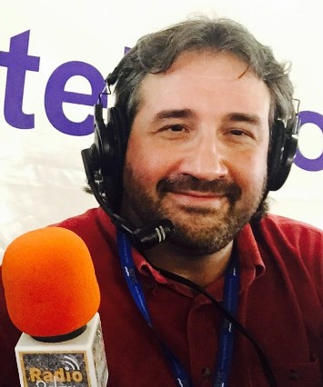 Jordi Martin Palau d´Esports amb micro